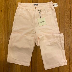 DL1961 Pale Pink Cargo Hepburn Jeans